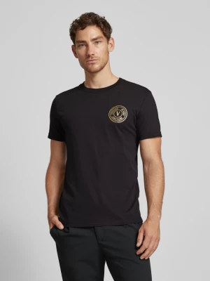 T-shirt z nadrukiem z logo Versace Jeans Couture