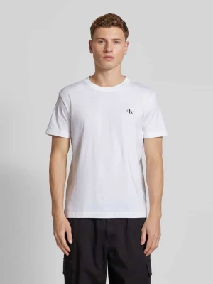 T-shirt z nadrukiem z logo w zestawie 2 szt. Calvin Klein Jeans