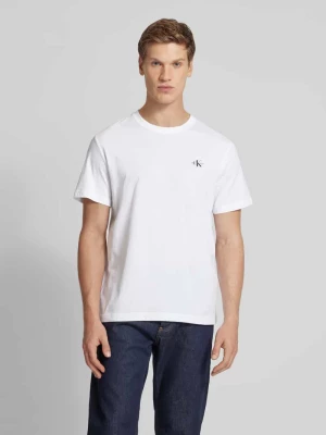 T-shirt z nadrukiem z logo w zestawie 2 szt. Calvin Klein Jeans