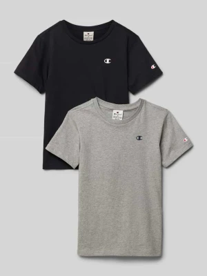 T-shirt z nadrukiem z logo w zestawie 2 szt. Champion
