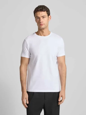 T-shirt z nadrukiem z logo w zestawie 2 szt. model ‘HUGO-Round’