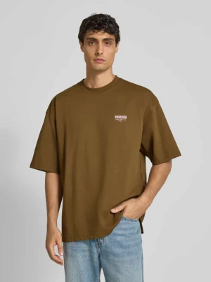 T-shirt z nadrukiem z logo WOODBIRD