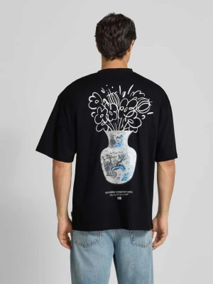 T-shirt z nadrukiem z logo WOODBIRD