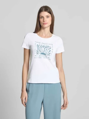 T-shirt z nadrukiem z logo Zero