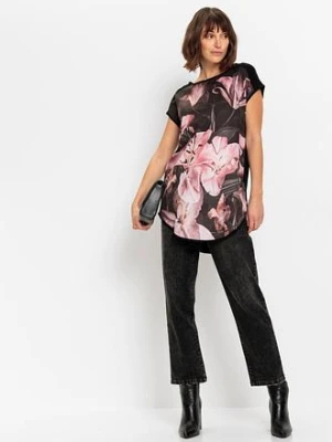 T-shirt z nadrukiem, z miękkiej mieszanki wiskozy bonprix