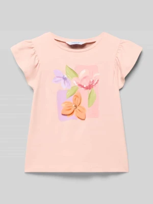 t-shirt z nadrukiem z motywem i cekinami Mayoral