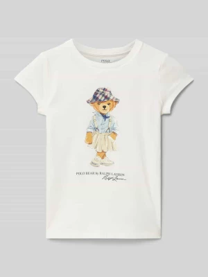 T-shirt z nadrukiem z motywem i logo Polo Ralph Lauren Kids