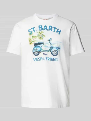 T-shirt z nadrukiem z motywem i napisem MC2 Saint Barth