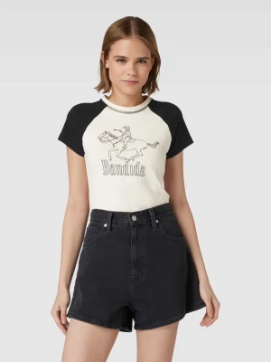T-shirt z nadrukiem z motywem i napisem model ‘KATINKA’ Noisy May