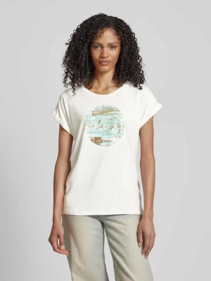 T-shirt z nadrukiem z motywem i napisem model ‘Marica’ Soyaconcept