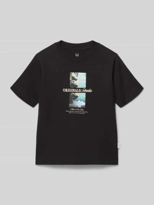 t-shirt z nadrukiem z motywem i napisem model 'NORREBRO' jack & jones