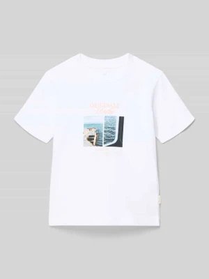 t-shirt z nadrukiem z motywem i napisem model 'NORREBRO' jack & jones