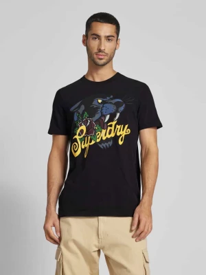 T-shirt z nadrukiem z motywem i napisem model ‘TATTOO SCRIPT’ Superdry
