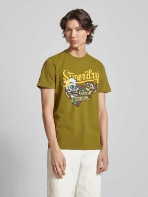 T-shirt z nadrukiem z motywem i napisem model ‘TATTOO SCRIPT’ Superdry