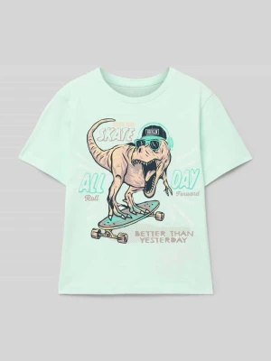 T-shirt z nadrukiem z motywem i napisem model ‘VANYO’ name it