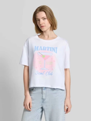 t-shirt z nadrukiem z motywem i napisem Smith and Soul