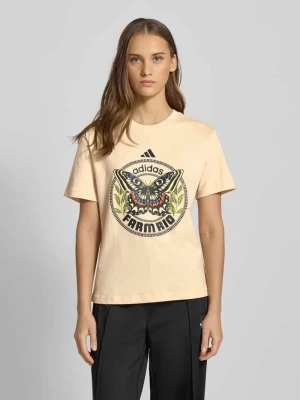 T-shirt z nadrukiem z motywem i okrągłym dekoltem adidas Sportswear