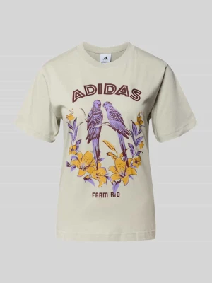 T-shirt z nadrukiem z motywem i okrągłym dekoltem adidas Sportswear