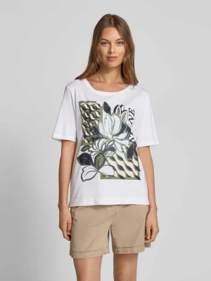T-shirt z nadrukiem z motywem i okrągłym dekoltem Betty Barclay