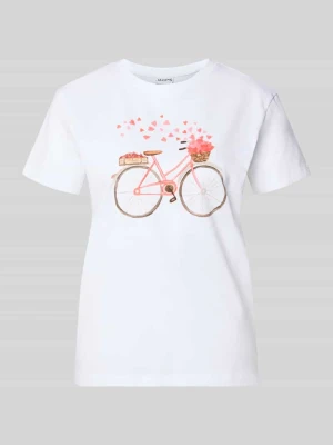 T-shirt z nadrukiem z motywem i okrągłym dekoltem Jake*s Casual