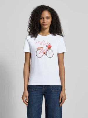 T-shirt z nadrukiem z motywem i okrągłym dekoltem Jake*s Casual