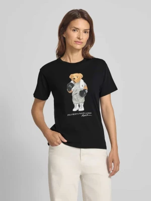T-shirt z nadrukiem z motywem i okrągłym dekoltem Polo Ralph Lauren