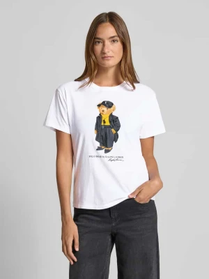 T-shirt z nadrukiem z motywem i okrągłym dekoltem Polo Ralph Lauren