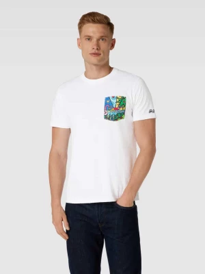 T-shirt z nadrukiem z motywem model ‘BLANCHE’ MC2 Saint Barth