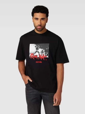 T-shirt z nadrukiem z motywem model ‘Domenade’ HUGO