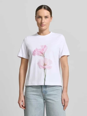 t-shirt z nadrukiem z motywem model 'FIORE' Stefanel