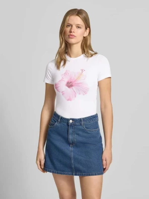 T-shirt z nadrukiem z motywem model 'GIGI' JJXX