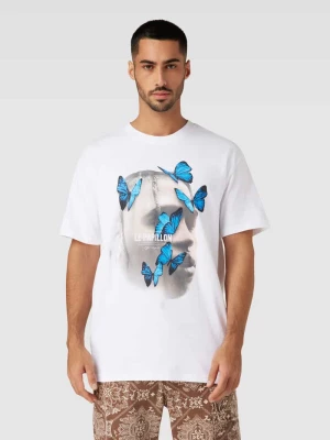T-shirt z nadrukiem z motywem model ‘LE PAPILLON’ mister tee