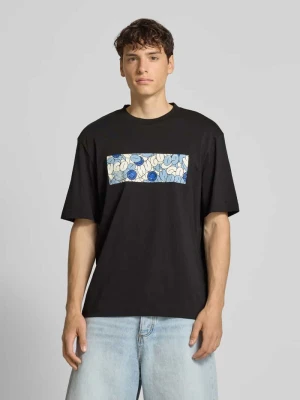 T-shirt z nadrukiem z motywem model ‘Nurix’ Hugo Blue