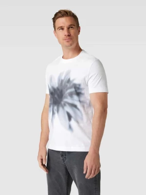 T-shirt z nadrukiem z motywem model ‘Pima’ esprit collection