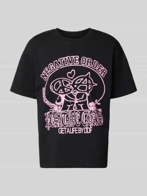 t-shirt z nadrukiem z motywem model 'POSITIVE CHAOS' Edwin