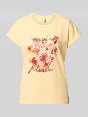 t-shirt z nadrukiem z motywem model 'RINA' Soyaconcept