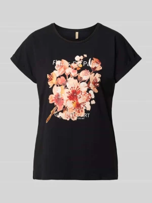 t-shirt z nadrukiem z motywem model 'RINA' Soyaconcept