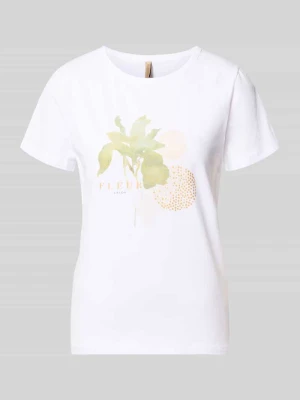t-shirt z nadrukiem z motywem model 'RINA' Soyaconcept