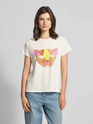 T-shirt z nadrukiem z motywem model ‘Roma’ LOLLYS LAUNDRY