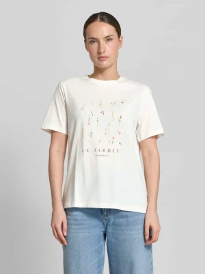 t-shirt z nadrukiem z motywem model 'SYBIL' Vila