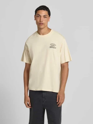 t-shirt z nadrukiem z motywem model 'VINTAGE CARTOON' Jack&Jones Złamany biały