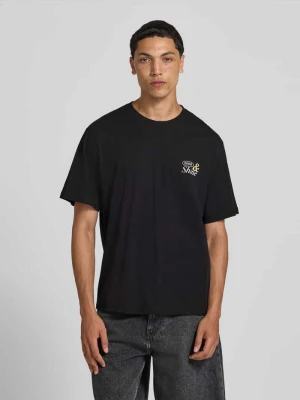 t-shirt z nadrukiem z motywem model 'VINTAGE CARTOON' Jack&Jones Czarny