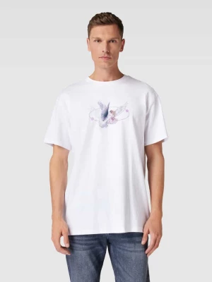 T-shirt z nadrukiem z motywem model ‘VIVE LE LIBERTÉ’ mister tee