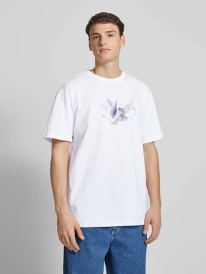 T-shirt z nadrukiem z motywem model ‘VIVE LE LIBERTÉ’ mister tee