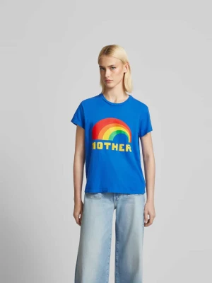 T-shirt z nadrukiem z motywem Mother Niebieski