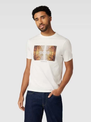 T-shirt z nadrukiem z motywem z logo Armani Exchange