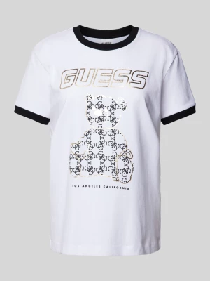 T-shirt z nadrukiem z motywem z logo Guess Activewear