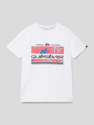 T-shirt z nadrukiem z motywem z logo model ‘TROPICAL RAINBOW’ Quiksilver