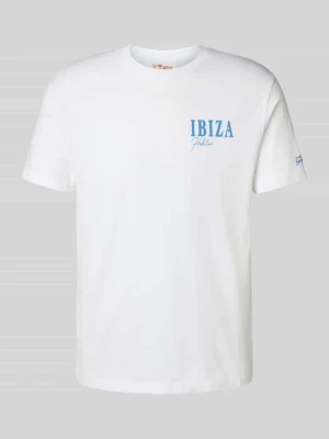 T-shirt z nadrukiem z motywem z tyłu i okrągłym dekoltem MC2 Saint Barth