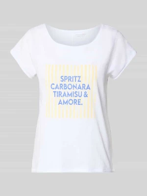 T-shirt z nadrukiem z napisem Christian Berg Woman